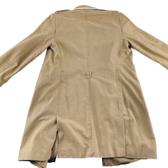 Gap Womens Double-Breasted Trench Coat With Contrast Collar Size Small - Picture 4 of 4